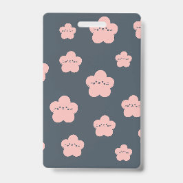 ピンクの花猫 | かわいい顔の猫 | 花猫好き バッジ