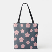 ピンクの花猫 | かわいい顔の猫 | 花猫愛好家 トートバッグ (裏面)