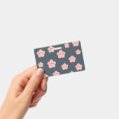 ピンクの花猫 | かわいい顔の猫 | 花猫愛好家 バッジ (手持ち)
