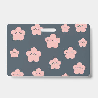 ピンクの花猫 | かわいい顔の猫 | 花猫愛好家 バッジ