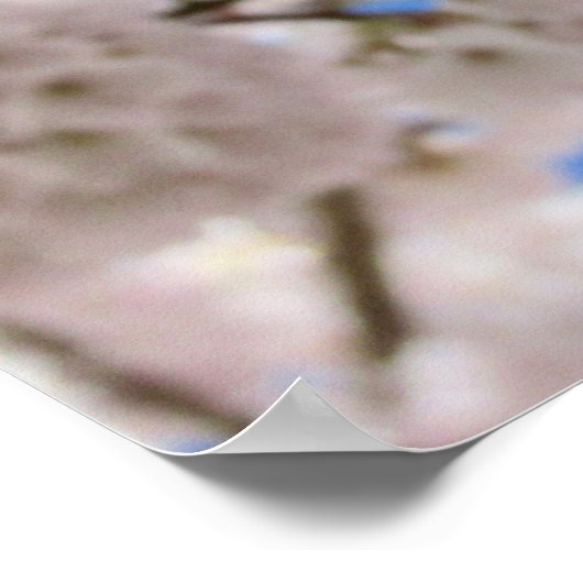 ピンクの花玉 ポスター (角)