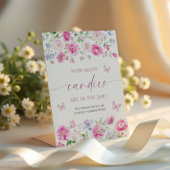 ピンクの花瓶の中にキャンディーの数 台座サイン