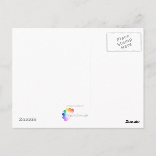 ピンクの花瓶 – はがき (裏面)