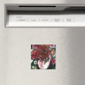 「ピンクの花瓶」フローラ磁石 マグネット (インサイチュ (食洗機))