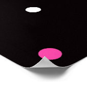 ピンクの花瓶 – ポスター (角)