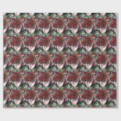 「ピンクの花瓶」花園ラッピング紙 ラッピングペーパー (フラット)