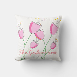 ピンクの花畑 クッション
