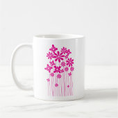 ピンクの花畑 コーヒーマグカップ (左)