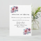 ピンクの花結婚の咲く 招待状 (スタンド正面)