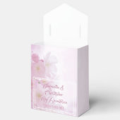 ピンクの花結婚の花 フェイバーボックス (オープン)