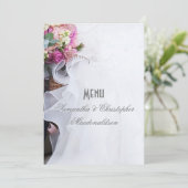 ピンクの花結婚フローラのドレスメニュー メニュー (スタンド正面)