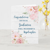 ピンクの花継娘 カード (黄色い花)