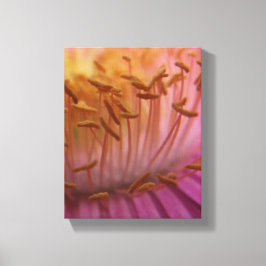 ピンクの花花粉キャンバス キャンバスプリント