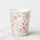 ピンクの花茎 紙コップ (裏面)