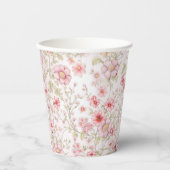 ピンクの花茎 紙コップ (正面)