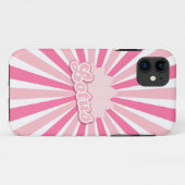 ピンクの花蓮 Case-Mate iPhoneケース (裏面(横))