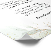 ピンクの花記念洗礼式 ポスター (角)