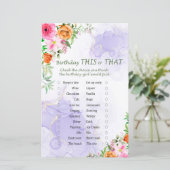 ピンクの花誕生日このゲームまたはそのゲーム (スタンド正面)