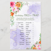 ピンクの花誕生日このゲームまたはそのゲーム (正面)