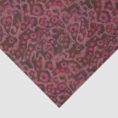 ピンクの花赤面カーブお洒落フローラルパターン 薄葉紙 (詳細)