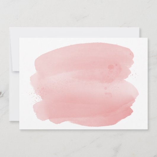 ピンクの花金ゴールドグリッター60th誕生日パーティー 招待状 (裏面)