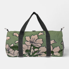 ピンクの花開くカスケード ダッフルバッグ