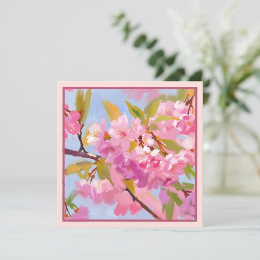 ピンクの花 (スタンド正面)