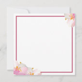 ピンクの花 (裏面)