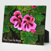 ピンクの花1 フォトプラーク (側面)