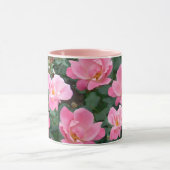 ピンクの花2マグカップ マグカップ (中央)