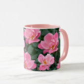 ピンクの花2マグカップ マグカップ (正面右)