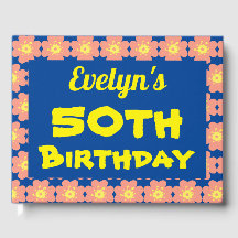 ピンクの花50th誕生日パーティー