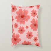 ピンクの花 アクセントクッション (正面(垂直))