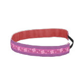 ピンクの花 アスレチックヘッドバンド (右)