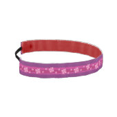 ピンクの花 アスレチックヘッドバンド (左)
