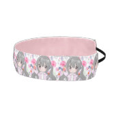 ピンクの花 アスレチックヘッドバンド (右)