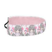 ピンクの花 アスレチックヘッドバンド (左)