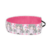 ピンクの花 アスレチックヘッドバンド (右)