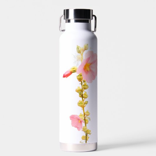 ピンクの花 ウォーターボトル (正面)