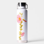 ピンクの花 ウォーターボトル (背面)