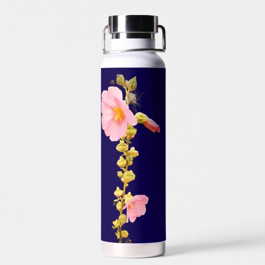 ピンクの花 ウォーターボトル (背面)