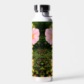 ピンクの花 ウォーターボトル (左面)