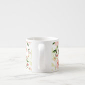 ピンクの花 エスプレッソカップ (裏面)