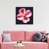 ピンクの花 キャンバスプリント (インサイチュ (リビング))