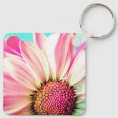 ピンクの花 キーホルダー (裏面)