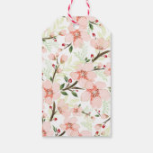ピンクの花 ギフトタグ (裏面)