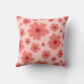 ピンクの花 クッション (裏面)