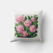 ピンクの花 クッション (裏面)