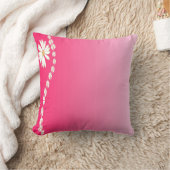 ピンクの花 クッション (ブランケット)