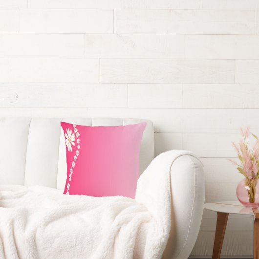 ピンクの花 クッション (ソファ)